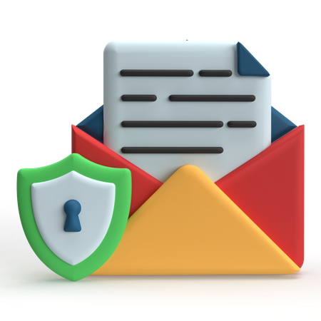 Sichere E-Mail  3D Icon