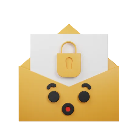 Sichere E-Mail  3D Icon