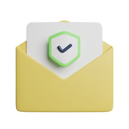 Sichere E-Mail  3D Icon