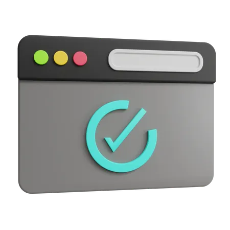 Sichere Seite  3D Icon