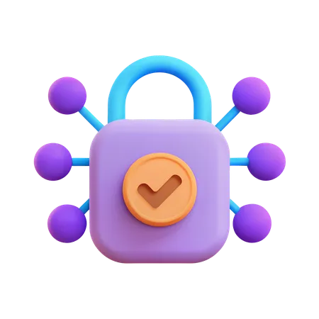 Sichere Verbindung  3D Icon