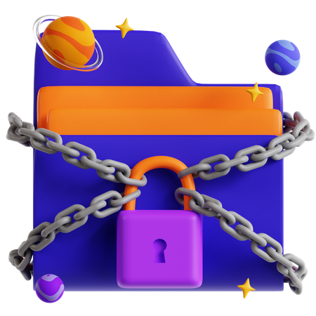 Sicherer Ordner  3D Icon