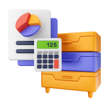 Sichere Finanzen  3D Icon