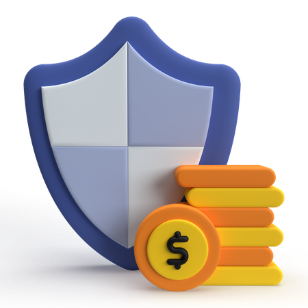 Sicheres Geld  3D Icon