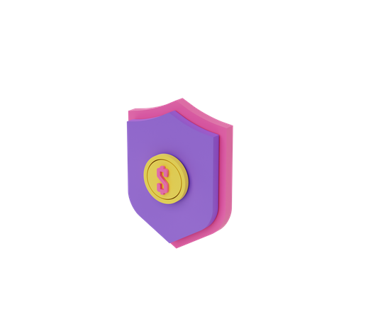 Sicheres Geld  3D Icon