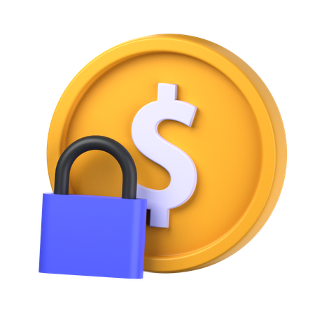 Sicheres Geld  3D Icon