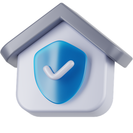 Sicheres Haus  3D Icon