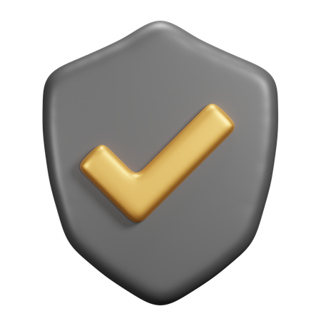 Sicherer Schild  3D Icon