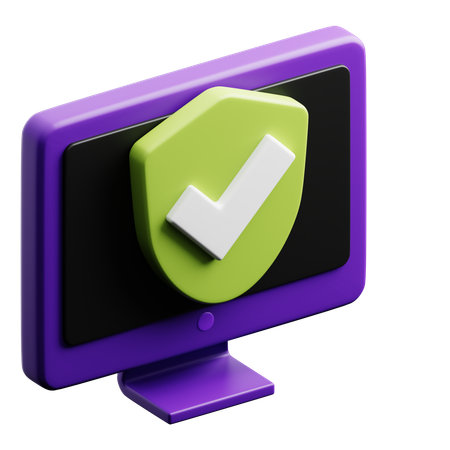 Sicheres System  3D Icon