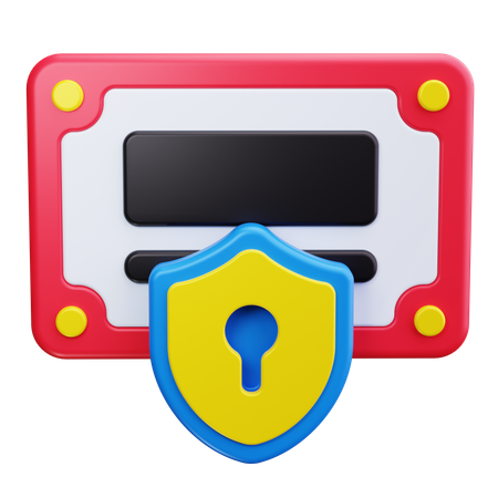 Sicheres Zertifikat  3D Icon