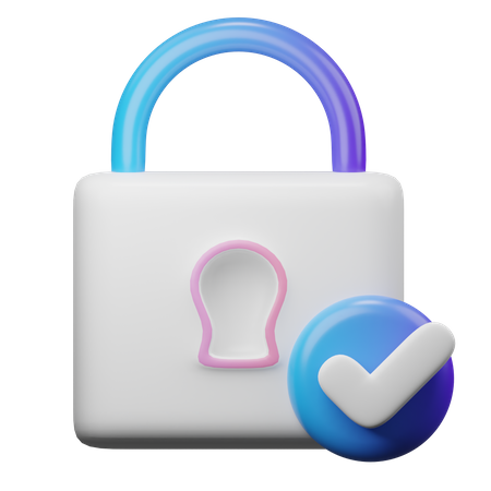 Sicherheit prüfen  3D Icon