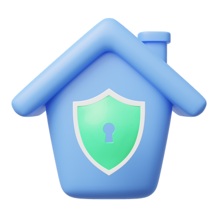 Sicherheit zu Hause  3D Icon