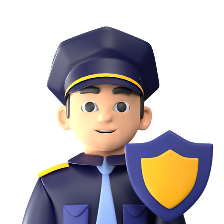 Sicherheitsdienst  3D Icon