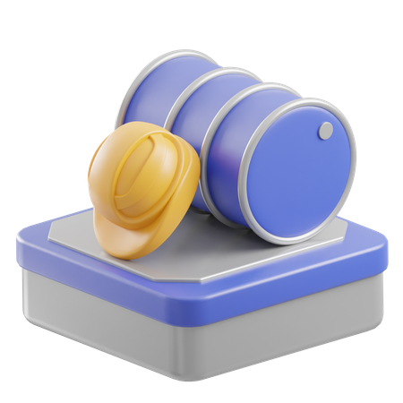 Sicherheitshelm  3D Icon