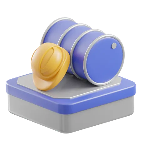 Sicherheitshelm  3D Icon