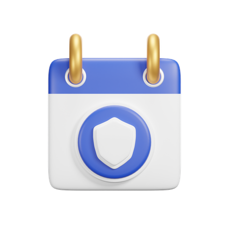 Sicherheitskalender  3D Icon