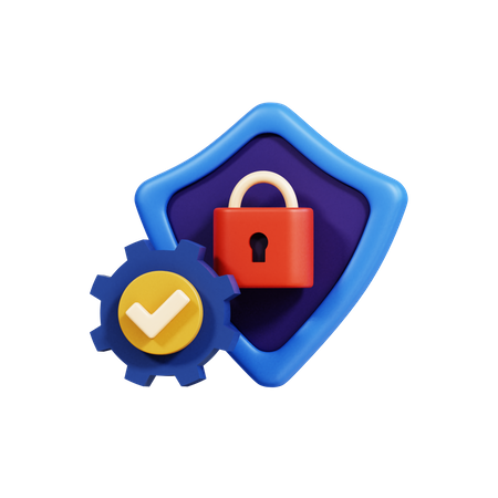 Sicherheitsmanagement  3D Icon