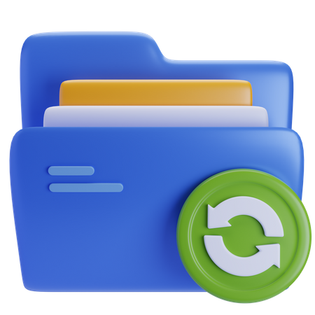 Sicherungsdokument  3D Icon