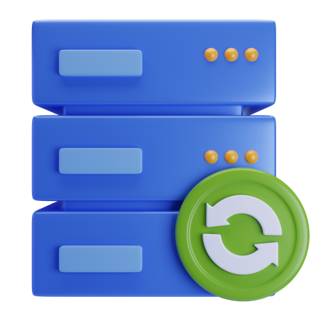Sicherungsserver  3D Icon