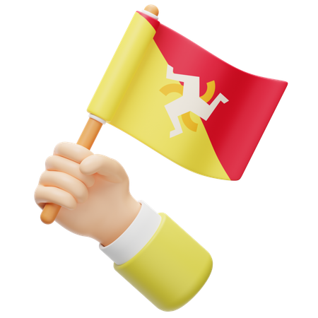 Sicily Flag  3D Icon