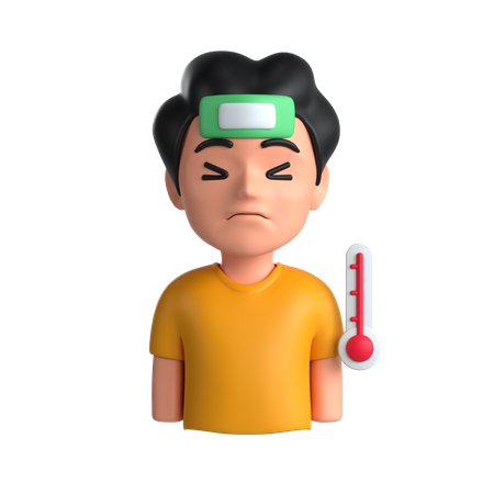 Sick  3D Icon