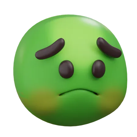 Sick Emoji  3D Icon