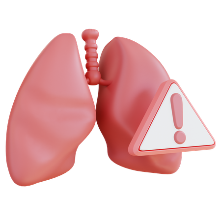 Sick Lung  3D Icon