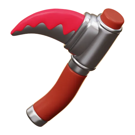 Sickle With Blood  3D Icon