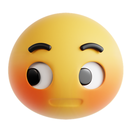 Side Eye Emoji  3D Icon