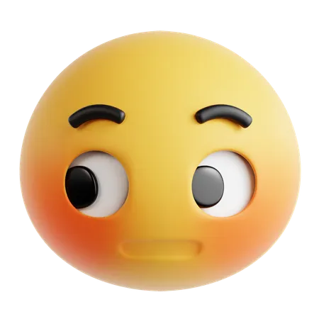 Side Eye Emoji  3D Icon