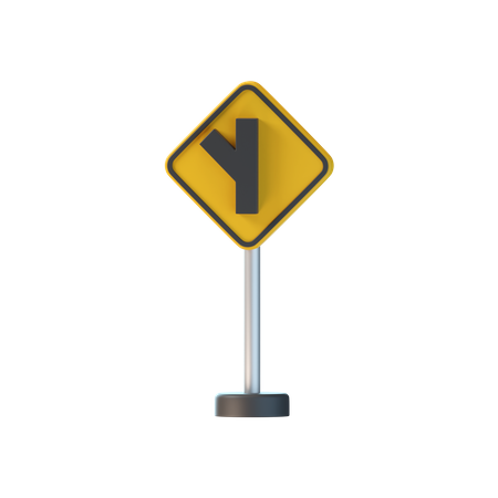Side Road 3D Icon
