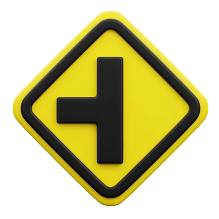 Side Road Left  3D Icon