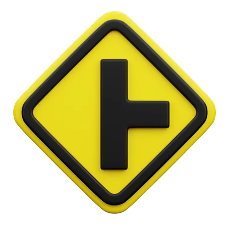 Side Road Right  3D Icon