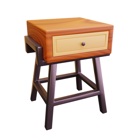 Side Table  3D Icon