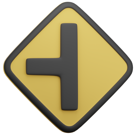 Sideroad Intersection  3D Icon