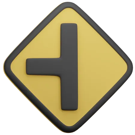 Sideroad Intersection  3D Icon