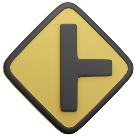 Sideroad Intersection  3D Icon