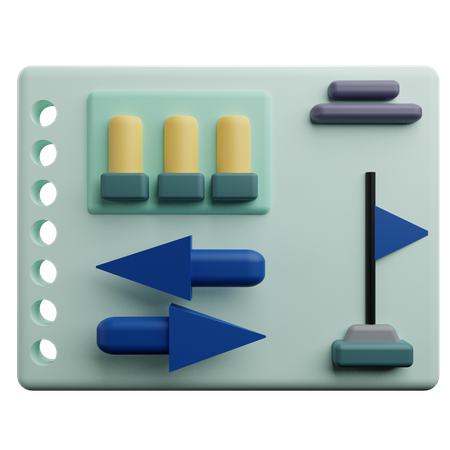 Sideway Market  3D Icon