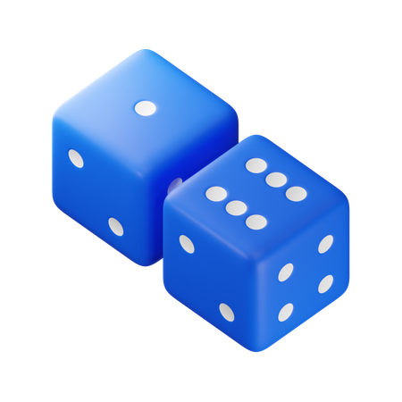 Sieben Würfel  3D Icon