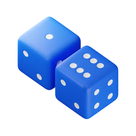 Sieben Würfel  3D Icon