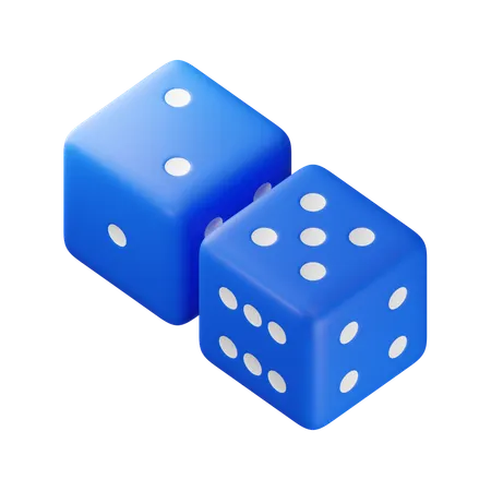 Sieben Würfel  3D Icon