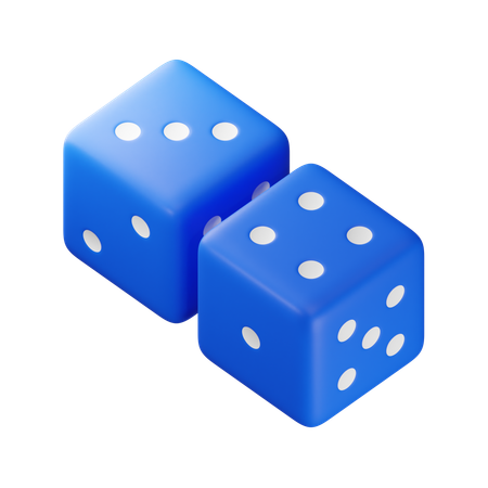 Sieben Würfel  3D Icon