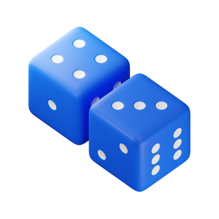Sieben Würfel  3D Icon