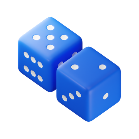 Sieben Würfel  3D Icon