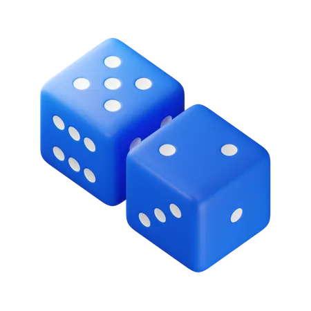 Sieben Würfel  3D Icon