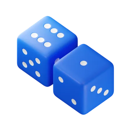 Sieben Würfel  3D Icon