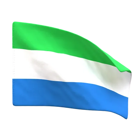 Sierra Leone Flag  3D Icon