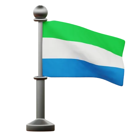 Sierra Leone Flag  3D Icon