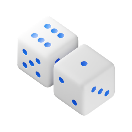 Siete dados  3D Icon