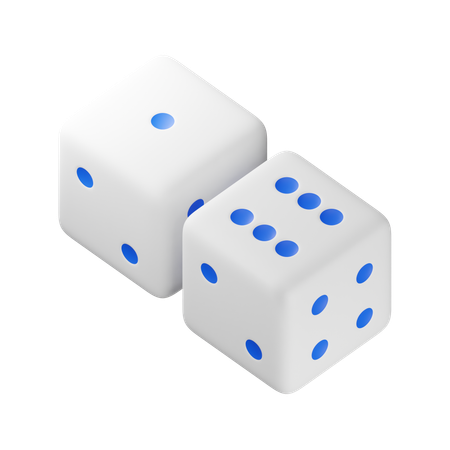 Siete dados  3D Icon